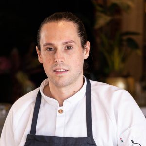 Chef Alistair standing inside Bar Sofia